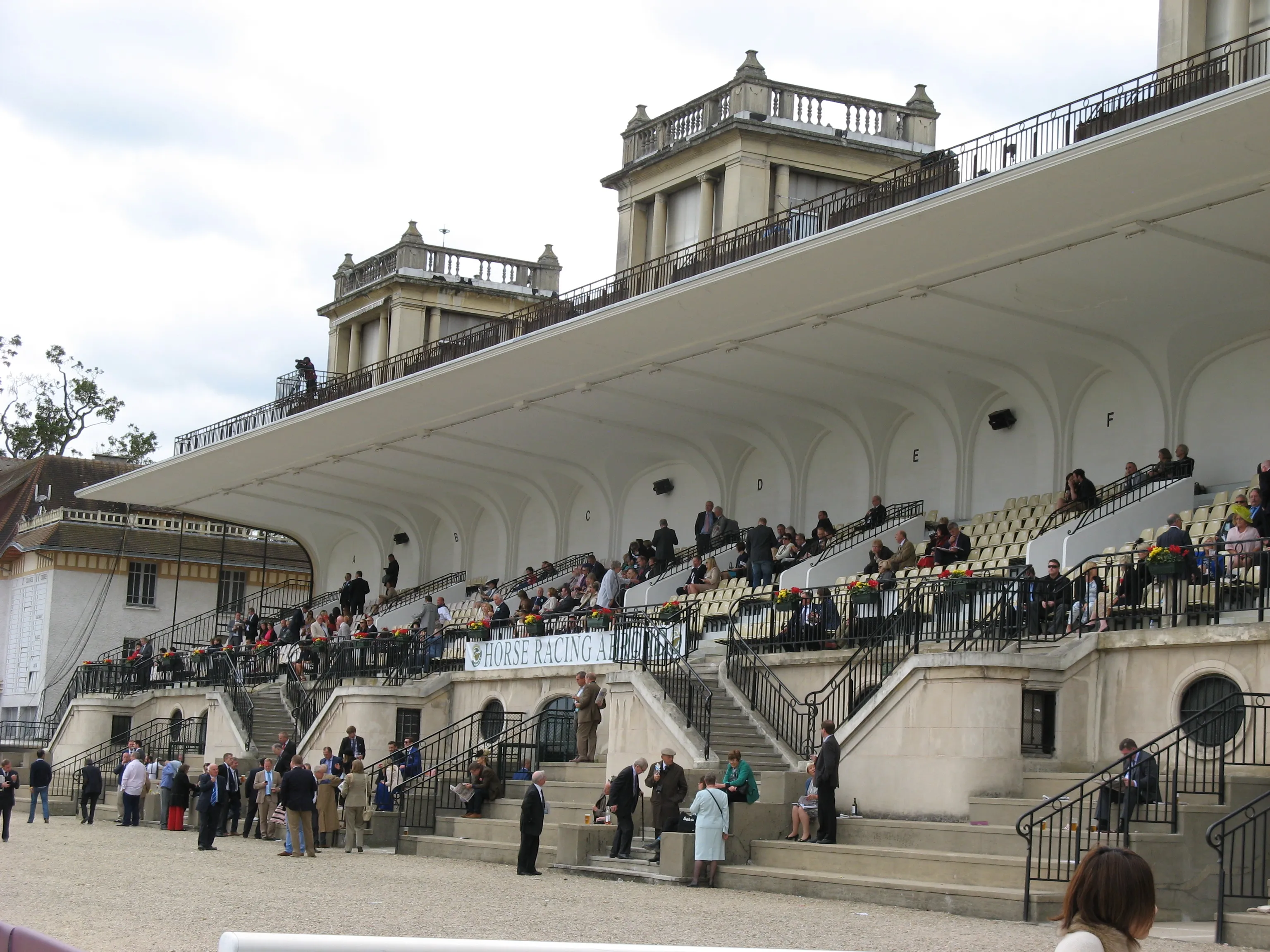 Grandstands at ParisLongchamp during the Prix de l'Arc de Triomphe