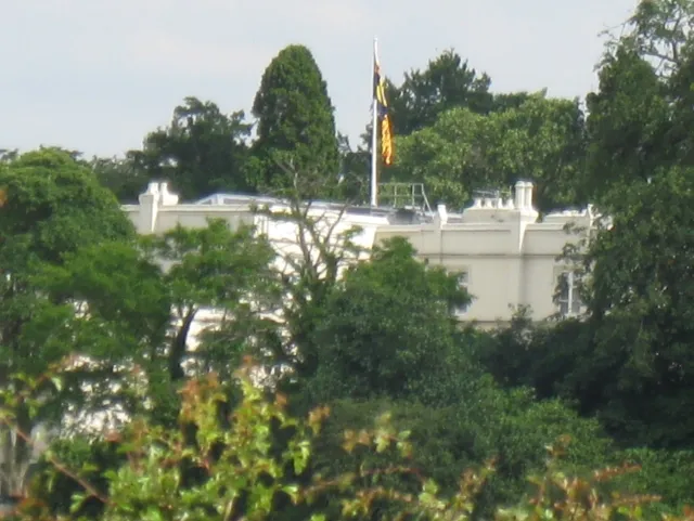 Royal Lodge in Windsor Great Park, one of the properties searched in February