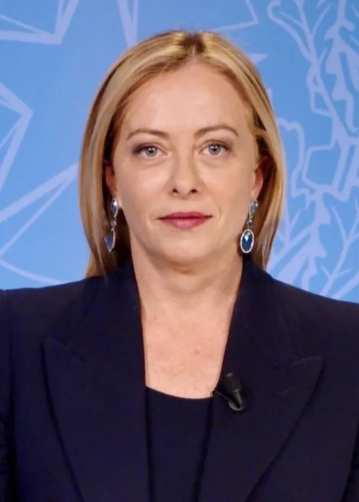 Official portrait of Italian Prime Minister Giorgia Meloni.